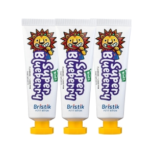 브리스틱 어린이 불소 1000 치약 블루베리향 50g (3개)_이미지
