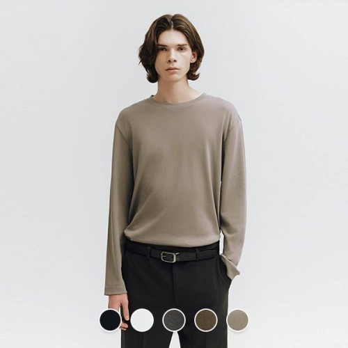 컨셉원 024502 저지 크루넥 긴팔 티셔츠_이미지