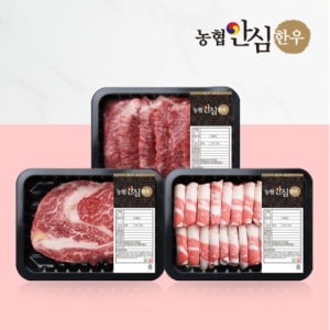 1등급 한우 한 근 구이세트 600g