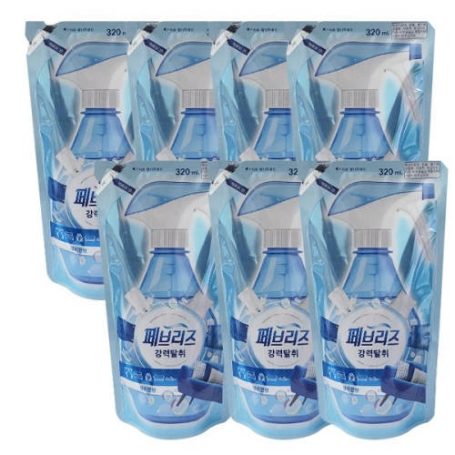 한국피앤지 페브리즈 강력탈취 상쾌한 향 리필 320ml (7개)