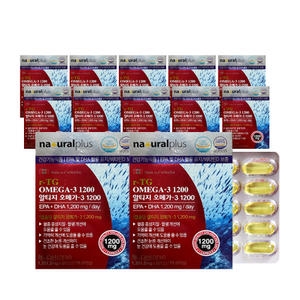 내츄럴플러스 알티지 오메가3 1200 60캡슐 (12개)_이미지