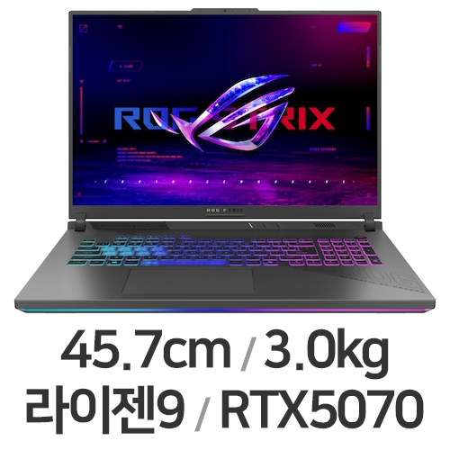 ASUS ROG STRIX G18 G814FP-S9047 WIN11 64GB램 (SSD 8TB)