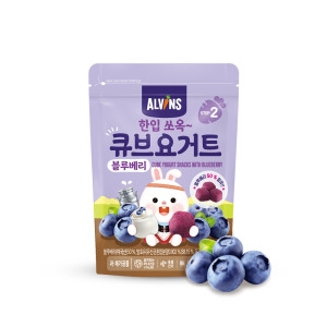 엘빈즈 한입쏘옥 큐브요거트 블루베리 16g (1개)_이미지