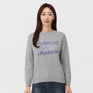 PAT 여성 여성 레터링 인타샤 니트_QJ83303 51348_5010011589