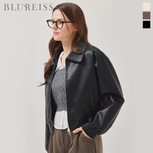 블루레이스 집업 카라 라이더 점퍼_B6S1JP1301