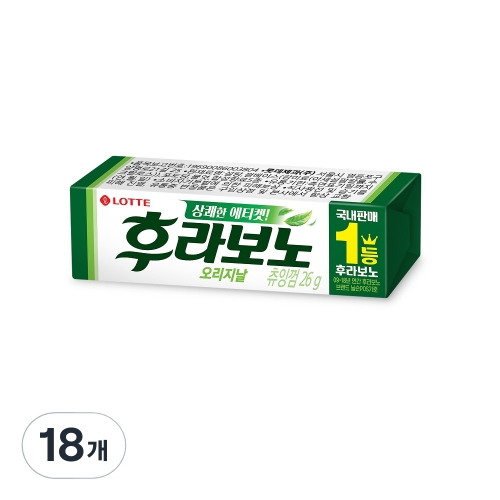 롯데제과 후라보노 오리지날 9p 26g 18개_이미지