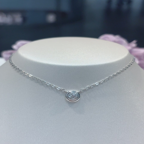 이랜드 로이드 3부 0.3CT 베젤세팅 다이아몬드 14K GOLD 목걸이 LND25001D