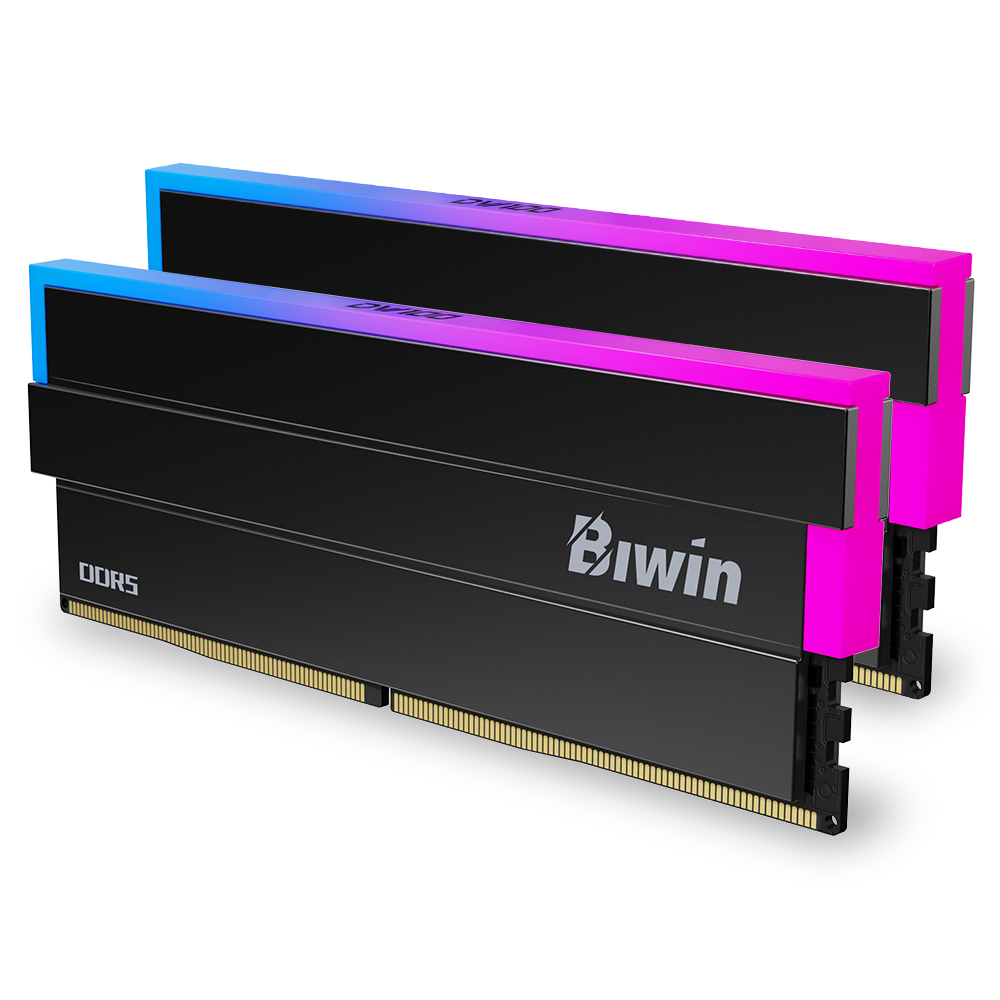 BIWIN DDR5-6000 CL28 DW100 RGB 블랙 패키지 (48GB(24Gx2))_이미지