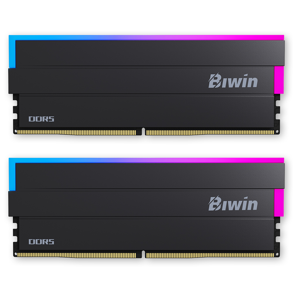 BIWIN DDR5-6000 CL28 DW100 RGB 블랙 패키지 (48GB(24Gx2))_이미지