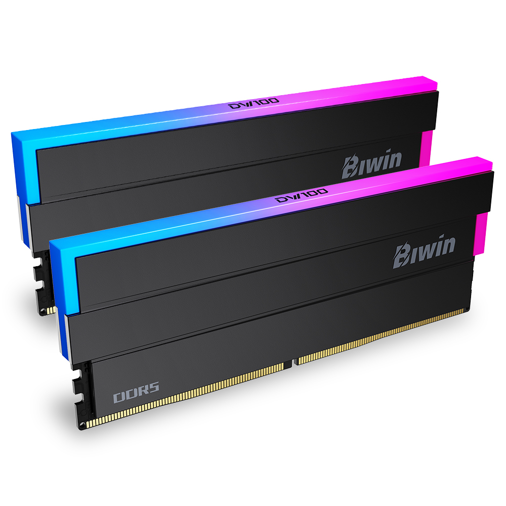 BIWIN DDR5-6000 CL28 DW100 RGB 블랙 패키지 (48GB(24Gx2))_이미지