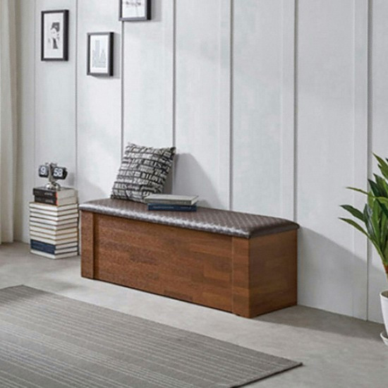 가구쟁이 아카시아 수납형 벤치소파 1인용_이미지