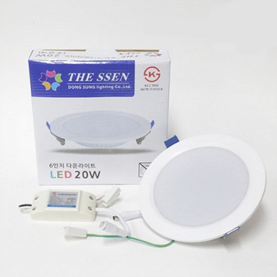 동성조명 더쎈 LED 6인치 다운라이트 20W