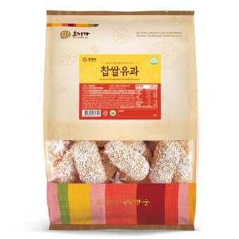 호정가 찹쌀유과 500g / 전통<b>한과</b> 대용량과자
