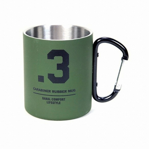 노마드 카라비너 루버 머그컵 300ml (올리브)