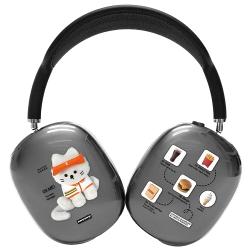 에어팟 맥스 BURGER PLACE STAFF CHICHI 클리어 하드 케이스