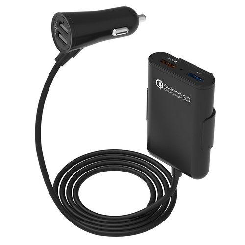 챌린지하이브리드 멀티 4포트 USB 연장형 차량용 고속 충전기 CHC-360BQ