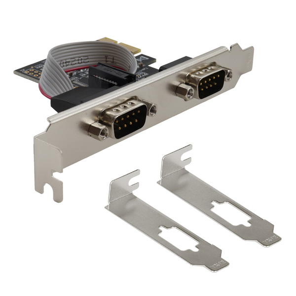 에즈원아이피씨 CX2-232A PCIe RS-232 시리얼 2포트 카드_이미지