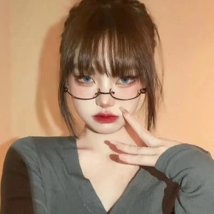 [불명] 안경테 하반부 여성 렌즈 없음 하반무테 역반무테_이미지