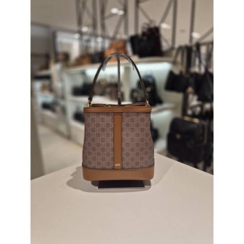  닥스 DCBA6E888I2 SAINT BARNET 토페 바넷 DD패턴 가죽배색 버킷백 M 핸드백 가방 DCBA6E888