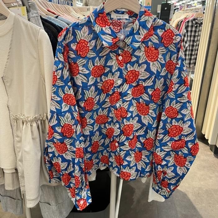 밀스튜디오 HC06 레드꽃 남방 LS4BLS111BLO 47299727