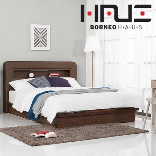 BIF보루네오 윈트 마일즈 평상형 LED침대 Q (라텍스탑7존독립)_이미지