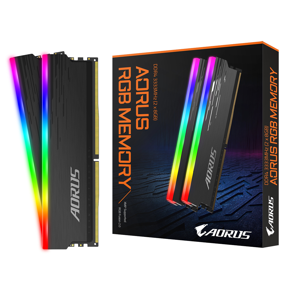 GIGABYTE AORUS DDR4-3333 CL18 RGB Memory ��Ű�� ���̾���(16GB(8Gx2))