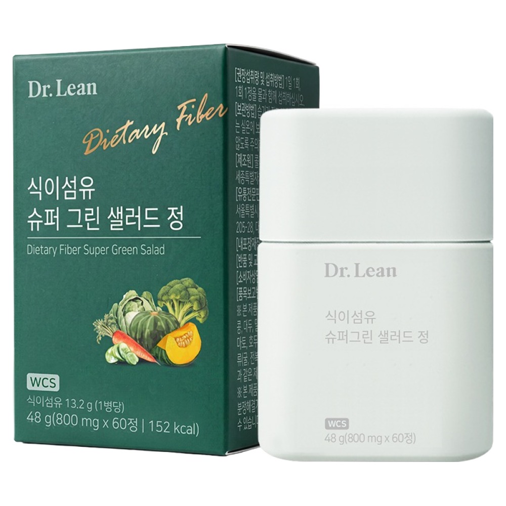 닥터린 식이섬유 슈퍼 그린 샐러드 정 800mg 60정