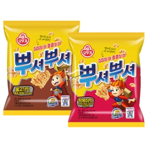 뿌셔뿌셔 2종 불고기맛/ 5개+떡볶이맛/ 5개 총10개