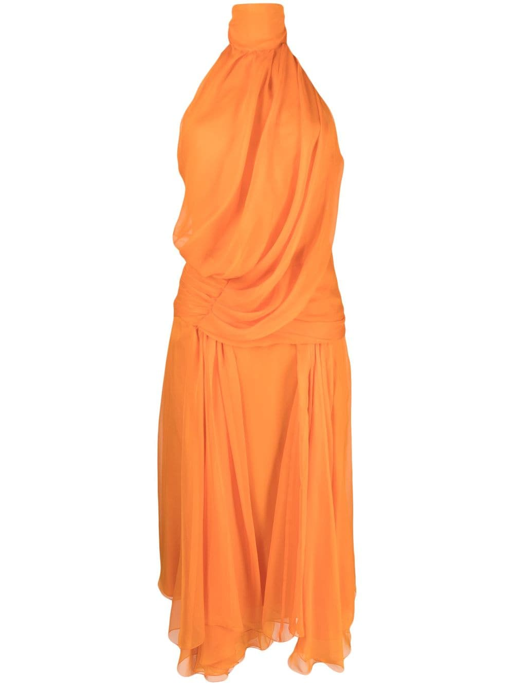 알베르타페레티 Halterneck draped 드레스 A044501140061