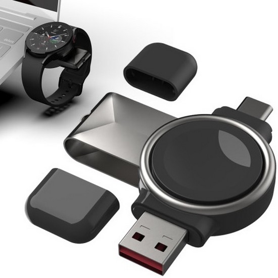 아이엠듀 휴대용 갤럭시워치 무선 USB 충전기 GWC002_이미지