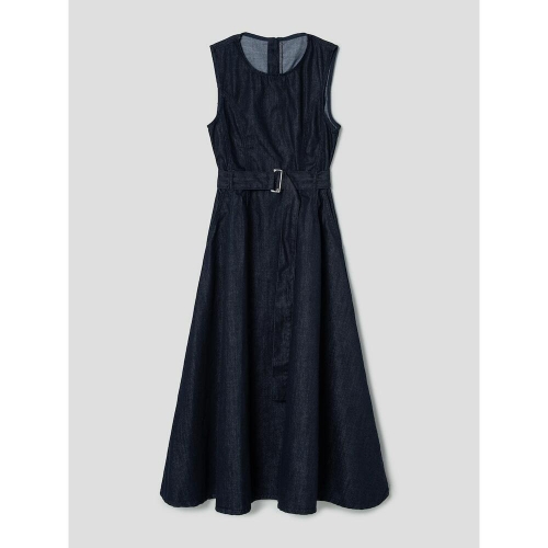  에잇세컨즈 민소매 데님 롱 원피스 네이비 324871LPLR