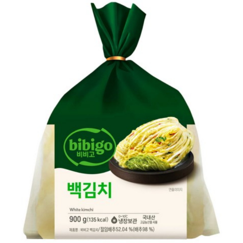 CJ제일제당 비비고 백김치 900g (5개)