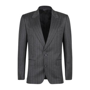  돌체앤가바나 버진 울 핀스트라이프 노치 라펠 수트 GKLOMT FR21HS8051