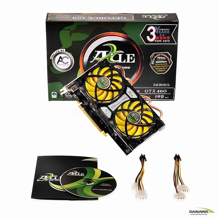 액슬 지포스 GTX460 밀리터리 OverTwin D5 768MB Twinturbo + IN WIN 리모컨_이미지
