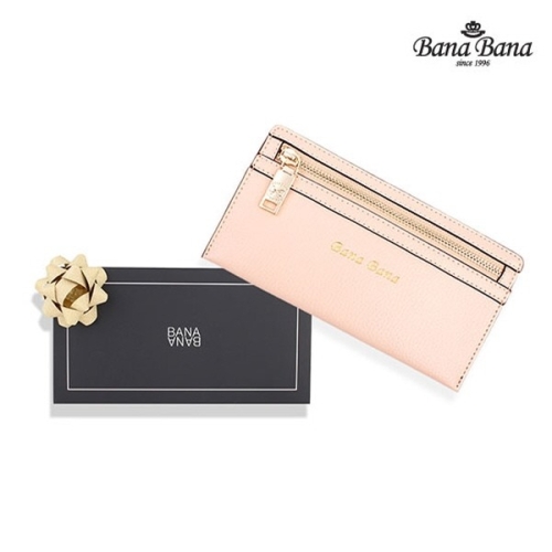 바나바나 여성 지퍼 소가죽 페이 장지갑_WMWCA049FY1 4 1 7 8