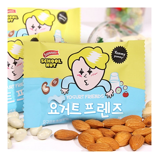 선명농수산 썬넛트 하루견과 스쿨넛 요거트 프렌즈 18g (20개)_이미지