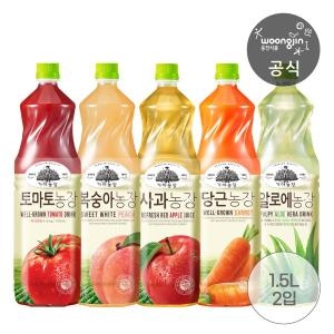 가야농장 주스 1.5L 2페트 알로에,토마토,복숭아,사과,당근