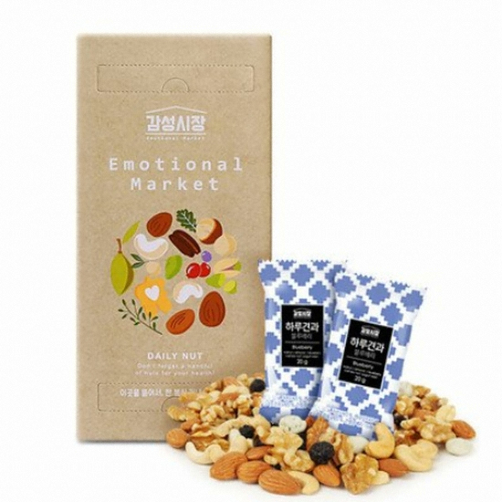 선명농수산 감성시장 하루견과 블루베리 20g 40개입 케이스 세트 (1개)