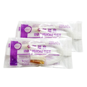 한국백신 수액세트 펌프형 무침 25개입 203T 수액셋트