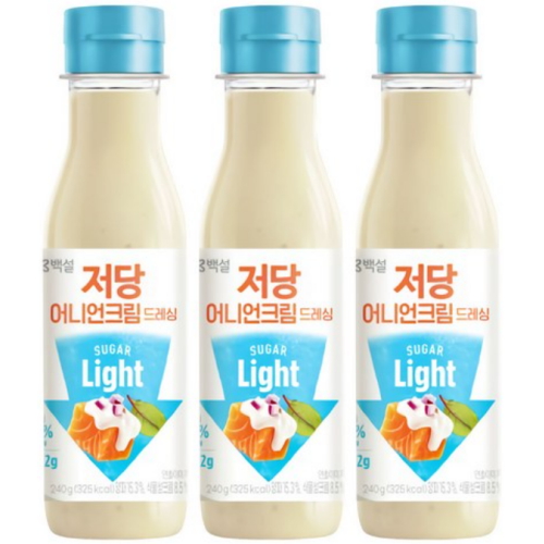 백설 저당 어니언크림 드레싱 240g (3개)_이미지