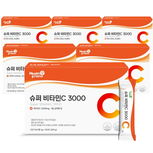 헬스프랜드 슈퍼 비타민C 3000 3g 100포 (6개)