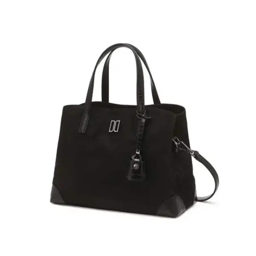 닥스 WOMENS ACCESSORIES 블랙 크로커 소가죽 배색 나일론 토트백 M DCBA6E053BKDCBA6E053BK 10..