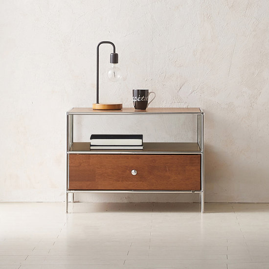 이노센트 스틸라 미드센츄리 모듈 선반형 원목 낮은 거실장 675