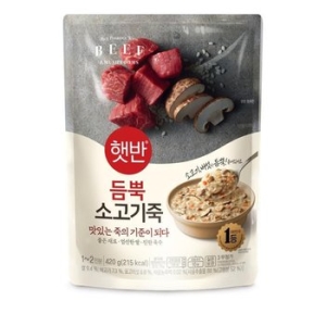 CJ제일제당 햇반 듬뿍 소고기죽 420g (8개)_이미지