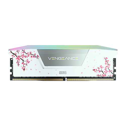 CORSAIR DDR5-6000 CL30 VENGEANCE RGB WHITE 체리블라썸 에디션 패키지 (32GB(16Gx2))_이미지