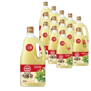 해표 식용유 1.8L 14개 콩기름튀김