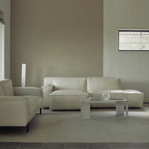 보눔 라운지 소프트 프리모 천연가죽 소파 3인용