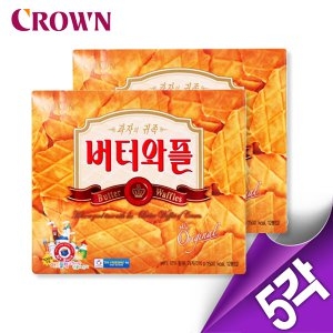 크라운제과 버터와플 316g (5개)