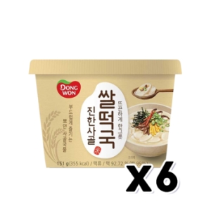 동원F&B 진한사골 쌀떡국 용기컵 151g (6개)_이미지