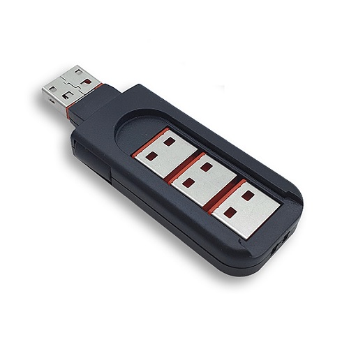 라인업시스템 LANSTAR LS-USBLOCK-R-SET USB포트 잠금장치 전용 보안 커넥터_이미지